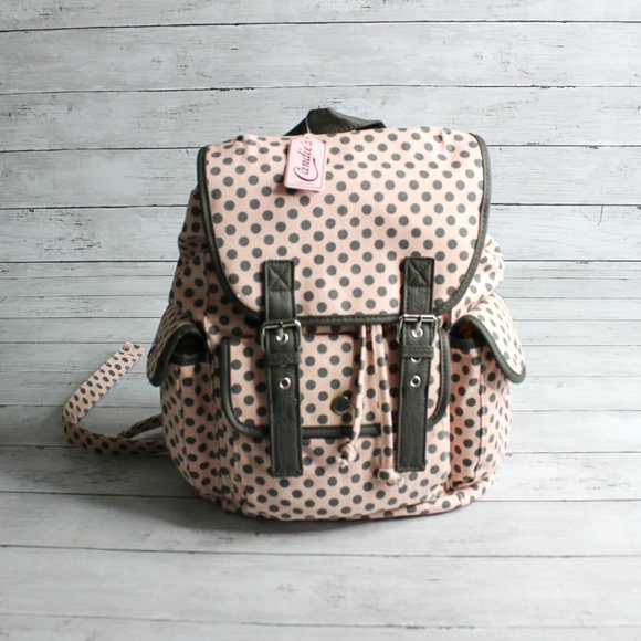 Candie's Women's Canvas Backpack Bucket Handbag - Picture 1 of 8